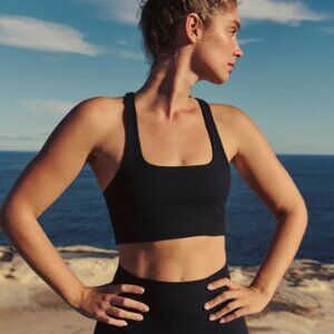 Free People Movement Never Better Square Neck Bra – Black – Small (NWT)